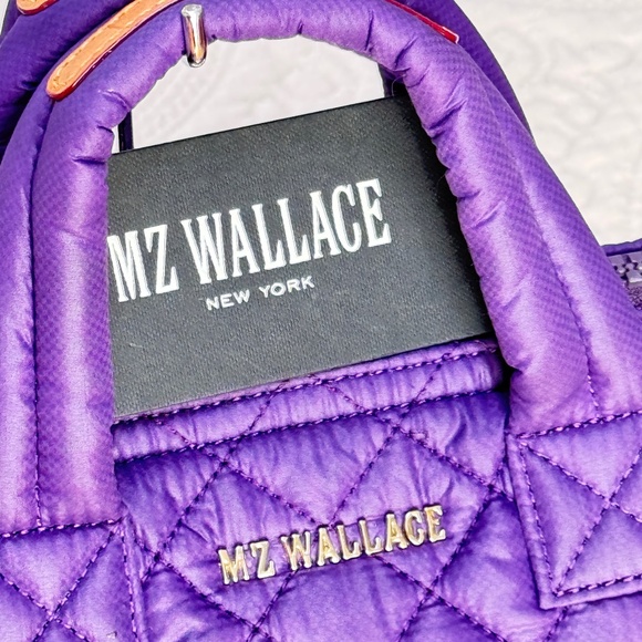 MZ Wallace Micro Sutton Purple Violet Bag Purse Small Petite w/Tag PRISTINE VHTF - Picture 3 of 12